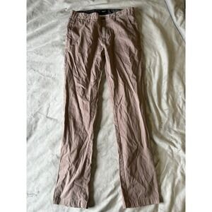 Max Mens Chino Pants Mauve Taupe Straight Leg Trousers 34x31